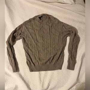 EUC Ballantyne cable knit 100% new wool sweater
